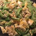 ame-ikuru's cooksnap of when they made ゴーヤとしらすと卵の炒め物.
