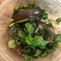 saki1010's cooksnap of when they made おつまみに❖ピータンの香菜ねぎ和え.