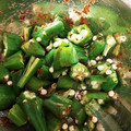 JPUK's cooksnap of when they made 簡単！3分！オクラのおかか醤油和え.