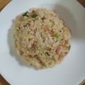 クックOYTSP1☆'s cooksnap of when they made マヨパワー★卵なしで簡単パラパラ海老炒飯.