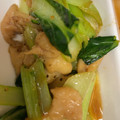 H♡S's cooksnap of when they made 鶏皮と小松菜のオイスター炒め.