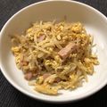 こざい's cooksnap of when they made ポン酢で簡単！もやし卵炒め.