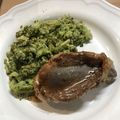 Yokchina's cooksnap of when they made ラム肉のステーキ～バルサミコソース～.
