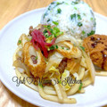 YUH♡ママ's cooksnap of when they made 白菜で★すき焼き風焼きうどん.