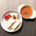 sAix59's cooksnap of when they made 【離乳食完了期】かぼちゃの手づかみサンド.