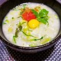 辰夫女子's cooksnap of when they made 明太子と小松菜の雑炊.