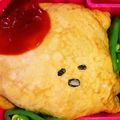のぶとまと's cooksnap of when they made キャラ弁 ぐでたまオムライス.