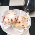 ★サンセット★'s cooksnap of when they made 餅アレンジ★明太チーズ餅.