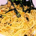 rosearoma's cooksnap of when they made お茶漬けの素で簡単♪～和風ツナパスタ～.