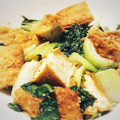 小米3HRW7☆'s cooksnap of when they made ✽チンゲンサイと厚揚げの胡麻みそ炒め✽.