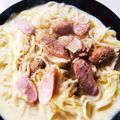 azbjbn's cooksnap of when they made 簡単！うどんdeカルボナーラ.