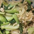 みさこのまま's cooksnap of when they made チンゲンサイと鶏挽肉と玉葱の味噌炒め.
