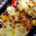 クックWXFOGE☆'s cooksnap of when they made ひき肉と夏野菜のチーズ焼き.