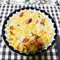 三つ葉つくし's cooksnap of when they made たっぷりウインナーのコンソメバター炒飯.
