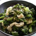 ルクルーゼ☆'s cooksnap of when they made セロリの葉と油揚げ煮☆.