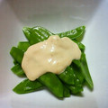 ノブリン♡'s cooksnap of when they made きぬさや☆ぴり辛マヨソースがけ.