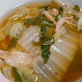 ニナw's cooksnap of when they made タンメン風！ニラもやしと白菜の野菜スープ.
