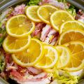 たにたーに's cooksnap of when they made 豚バラ肉と白菜のレモンミルフィーユ鍋.