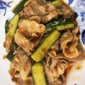 クックJD7JZ7☆'s cooksnap of when they made ラー油でピリ辛☆きゅうりと豚肉の炒めもの.