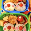 S＊mama♡'s cooksnap of when they made キャラ弁＊簡単♪俵おにぎりクリスマス弁当.
