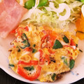 ★むさ's cooksnap of when they made ピーマンと挽き肉炒め・オムレツ風。.