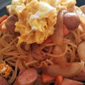 ひぃちゃんひー's cooksnap of when they made 喫茶店風の昔ながらのナポリタン！.