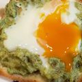 Ebi1783☆'s cooksnap of when they made アボカド明太とトロトロ卵のトースト.