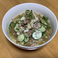 Mi〜ちゃん's cooksnap of when they made 暑い夏に火を使わない♪さば缶で簡単冷や汁.
