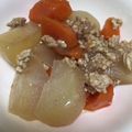 アピナス's cooksnap of when they made 煮るだけ！大根とにんじん、ひき肉煮.