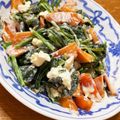 yuichannnn's cooksnap of when they made 柿とほうれん草のクリームチーズサラダ.