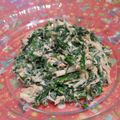 ナツ☆ママ's cooksnap of when they made 春菊とカニカマとシーチキンのサラダ☆.