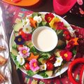 Rika☆Rin's cooksnap of when they made エディブルフラワーの満開サラダ.