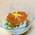 aqua24's cooksnap of when they made 前菜＊サーモンとイクラのおろし和え.