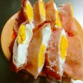 ひんべえ's cooksnap of when they made レンジで簡単♪お弁当ハムエッグ半月たまご.