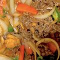 なるえり☆キッチン's cooksnap of when they made 簡単！牛こまのケチャップ炒め.