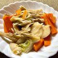 ぽっぷすたー's cooksnap of when they made 魚のビタミン茸蒸し♪簡単漢方食養生鯛で.