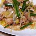 ﾋﾟﾛﾐ♡'s cooksnap of when they made 豚肉と長ねぎの極！シンプル炒め.