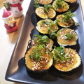 4児男子母さんの台所's cooksnap of when they made 簡単♬おつまみにも♡なすのみそ田楽風二種.