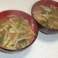 きらり流れ星's cooksnap of when they made サラダ感覚で♪白い野菜(食材)の味噌汁.