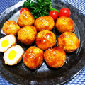 辰夫女子's cooksnap of when they made 月見つくねの照り焼き～うずらの卵入り～.