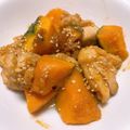 eveco2's cooksnap of when they made かぼちゃと鶏ももの甘酢照り焼き.