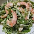 もふまみん's cooksnap of when they made エビと水菜のスイートチリソースマヨサラダ.