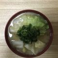 かおり♡♡♡'s cooksnap of when they made キャベツと生姜のポカポカお味噌汁.