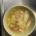 クックTJQK16☆'s cooksnap of when they made ☆白菜とウインナースープ☆.