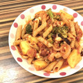 メンミー's cooksnap of when they made 【簡単】 タコのアラビアータ風パスタ.