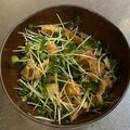 わっきー0424's cooksnap of when they made かいわれだいこんと鶏皮の塩レモン和え.