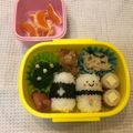 。ありんこ。's cooksnap of when they made クリスマス 雪だるま弁当 幼稚園.