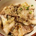 sato3★'s cooksnap of when they made ネギ塩レモンの簡単豚丼.