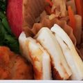 happy_children's cooksnap of when they made お弁当の隙間★はんぺんチーズバター焼き.