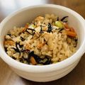 ルクエミ☆'s cooksnap of when they made ひじきたっぷり炊き込みご飯.